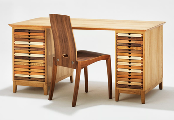 SIXTEMATIC - Wooden writing desk with drawers by Sixay furniture - view 2